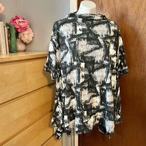 Alembika Swing Oversized Asymmetrical Lagenlook Exaggerated Top